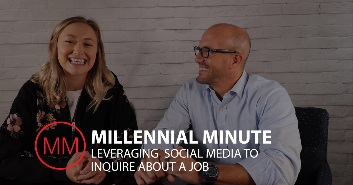 Mike Regina | Millennial Minute - Leveraging Social Media to Inquire About a Job