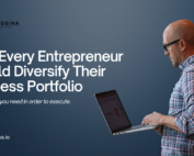 Cover image of Mike Regina with text that reads: "Why Every Entrepreneur Should Diversify Their Business Portfolio" for his LinkedIn article.